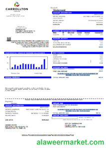 City of Carrollton utility business bill, SCR